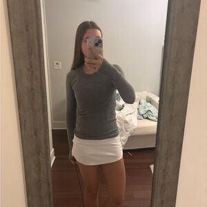 Lululemon Gray Swiftly Tank Long Sleeve